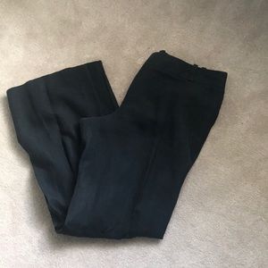 Loft black linen wide leg size 12